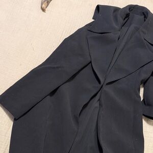 Elegant Women's Black Trench Coat